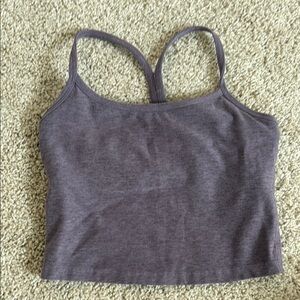 Beyond Yoga Purple Sleeveless Fitted Camisole
